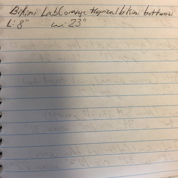 The Bikini Lab Orange Tropical Bikini Bottom S NWT - Picture 9 of 9